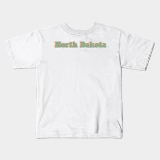 North Dakota 70's Kids T-Shirt